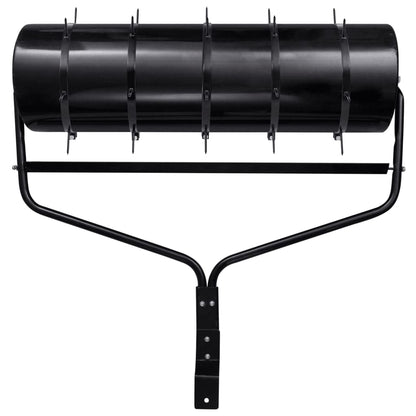Rullo da Giardino trainabile con Aeratore a Morsetti Nero 63 L in Ferro | homemem39