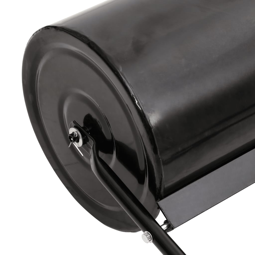 Rullo da Giardino con Aeratore a Morsetti Nero 63 L in Ferro - homemem39