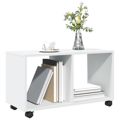 Mobiletto con Ruote Bianco 72x33x42,5 cm in Truciolato | homemem39