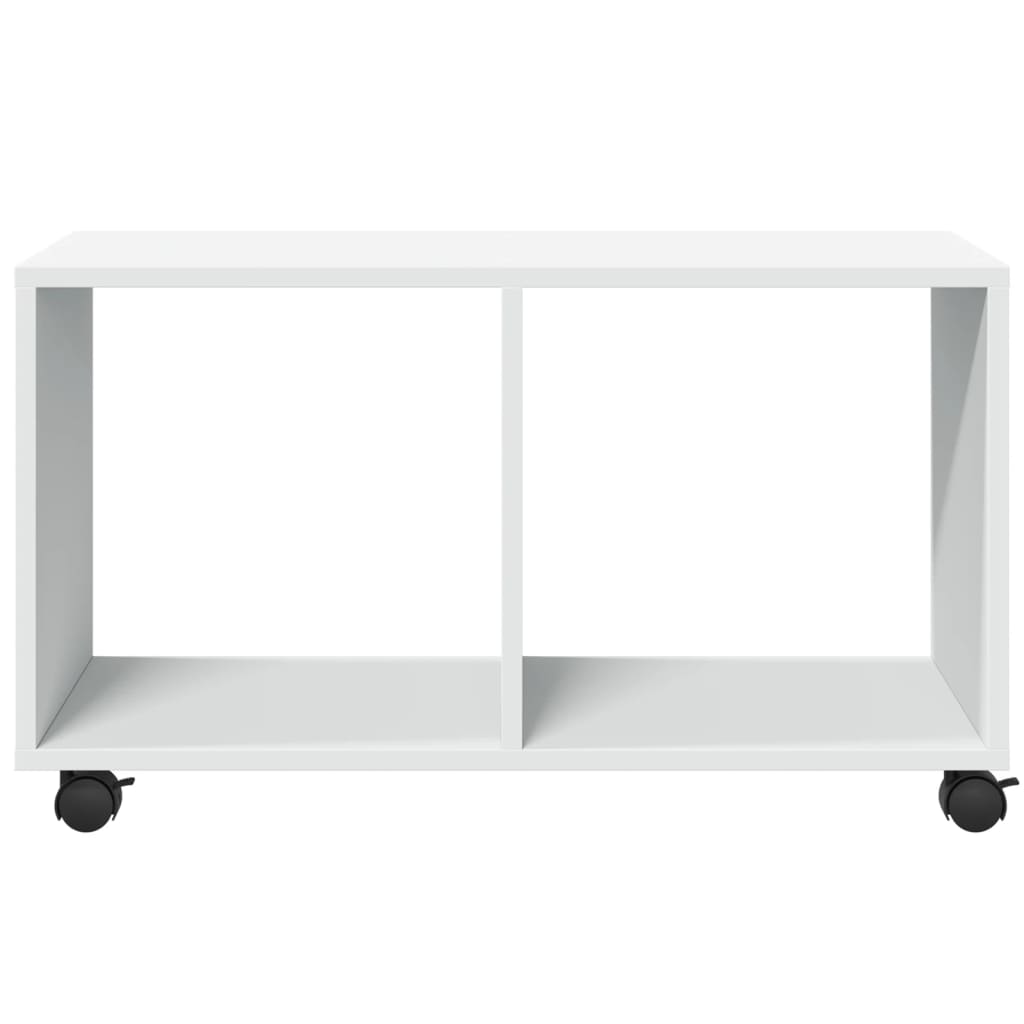 Mobiletto con Ruote Bianco 72x33x42,5 cm in Truciolato | homemem39