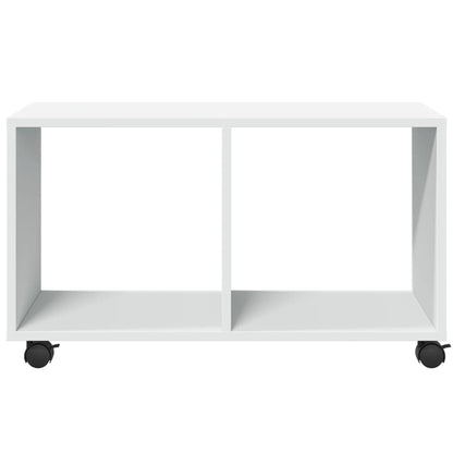 Mobiletto con Ruote Bianco 72x33x42,5 cm in Truciolato - homemem39