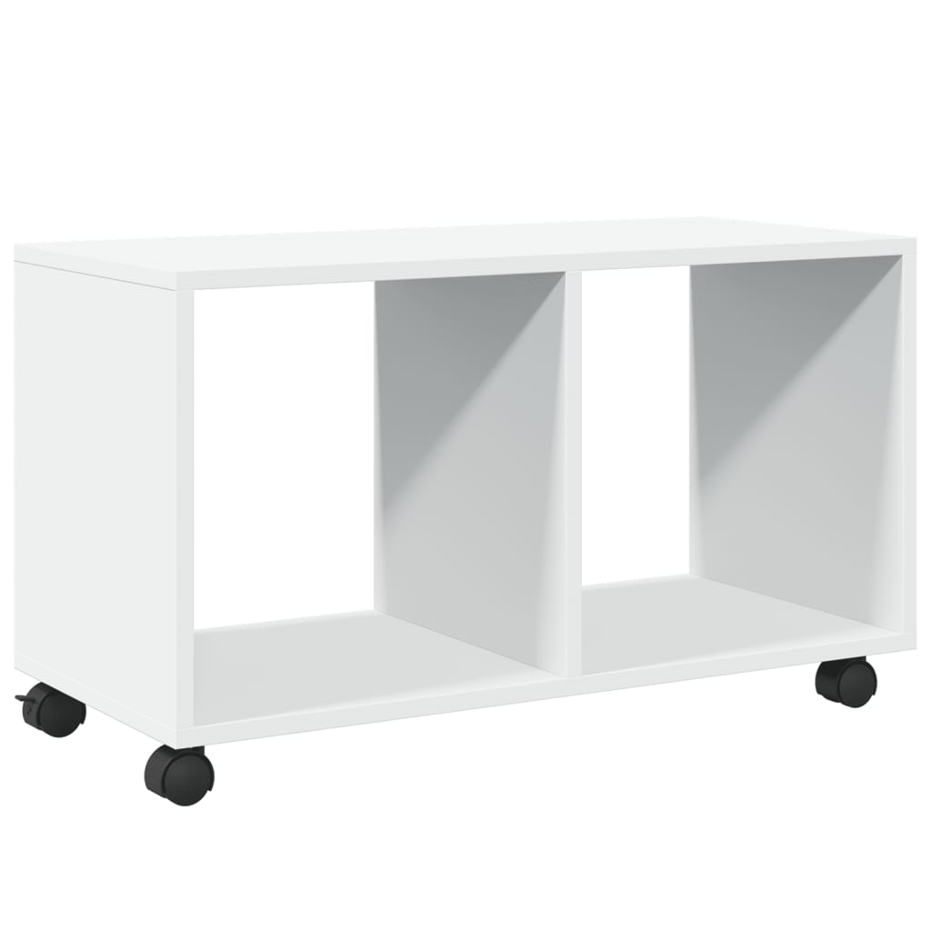 Mobiletto con Ruote Bianco 72x33x42,5 cm in Truciolato | homemem39
