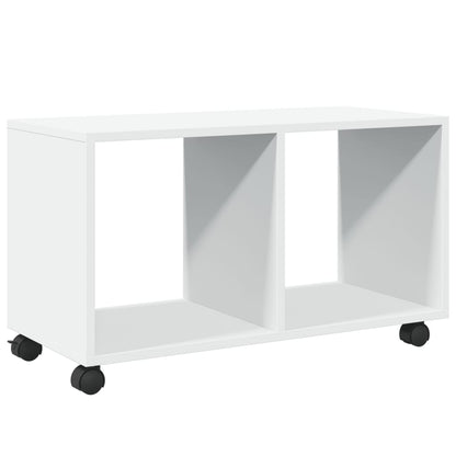 Mobiletto con Ruote Bianco 72x33x42,5 cm in Truciolato - homemem39
