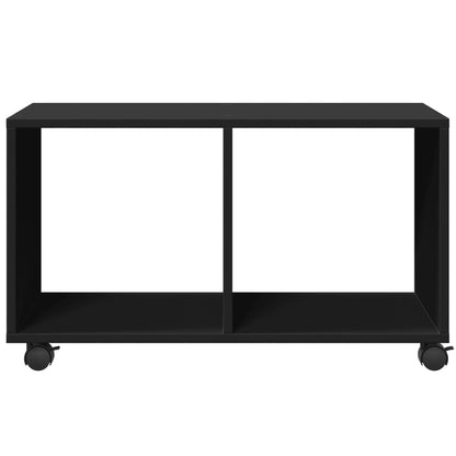 Mobiletto con Ruote Nero 72x33x42,5 cm in Truciolato - homemem39