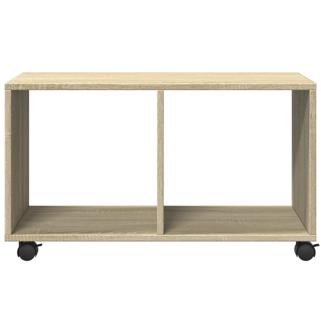Mobiletto con Ruote Rovere Sonoma 72x33x42,5 cm in Truciolato | homemem39