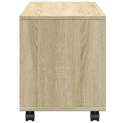 Mobiletto con Ruote Rovere Sonoma 72x33x42,5 cm in Truciolato | homemem39