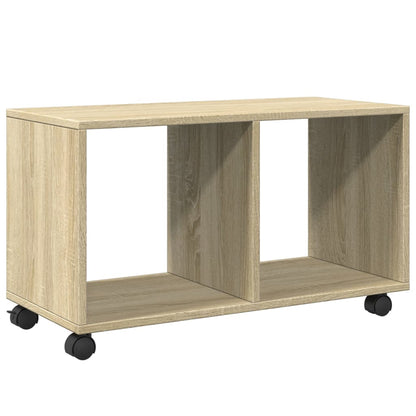 Mobiletto con Ruote Rovere Sonoma 72x33x42,5 cm in Truciolato