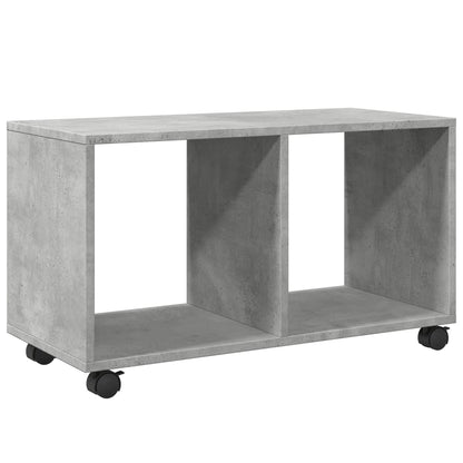 Mobiletto con Ruote Grigio Cemento 72x33x42,5 cm in Truciolato