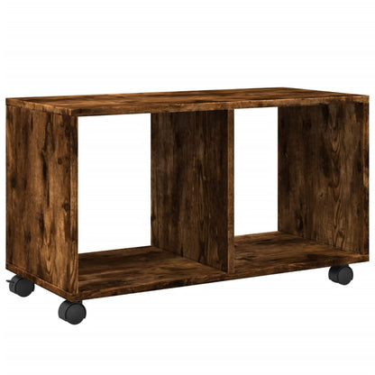 Mobiletto con Ruote Rovere Fumo 72x33x42,5 cm in Truciolato | homemem39