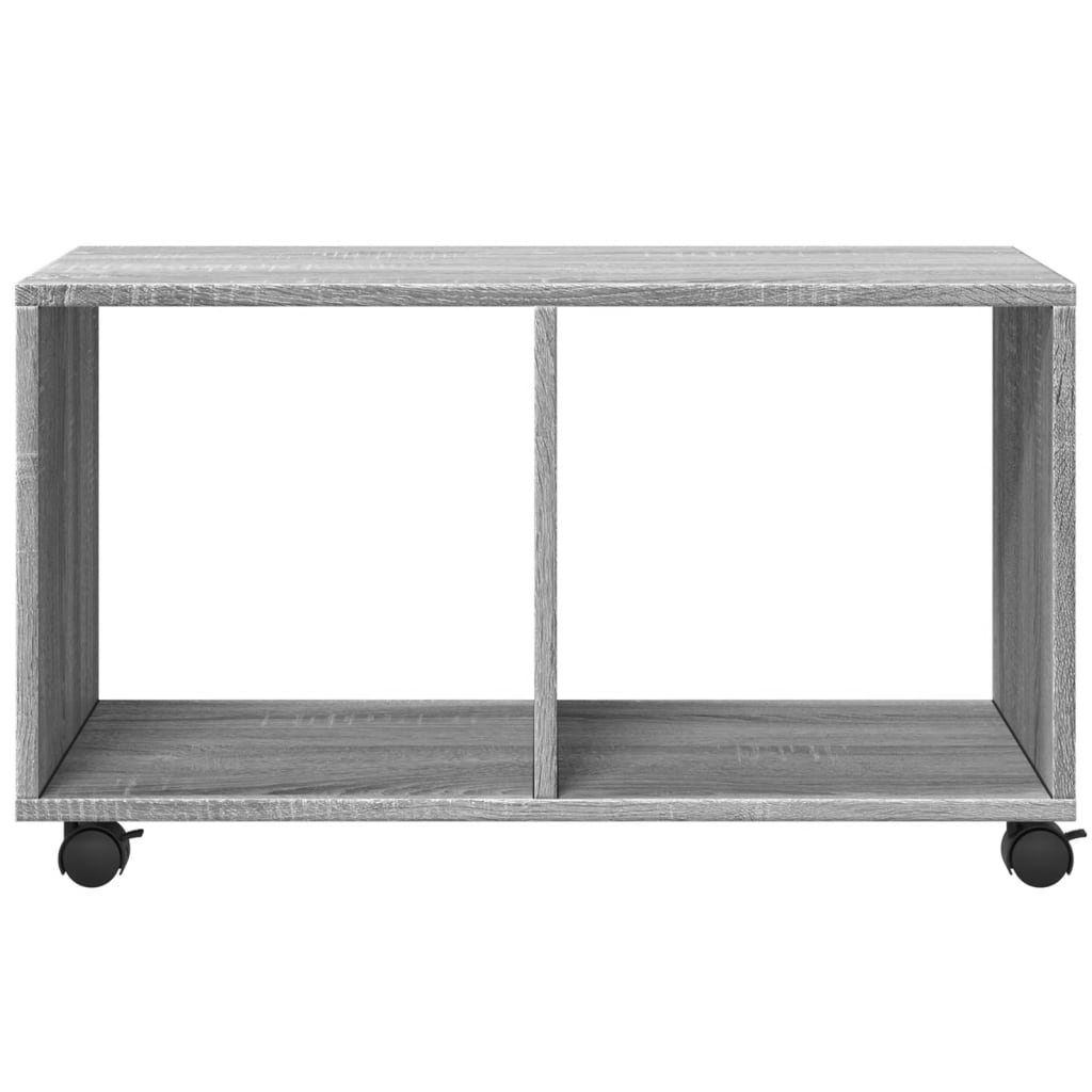 Mobiletto con Ruote Grigio Sonoma 72x33x42,5 cm in Truciolato - homemem39