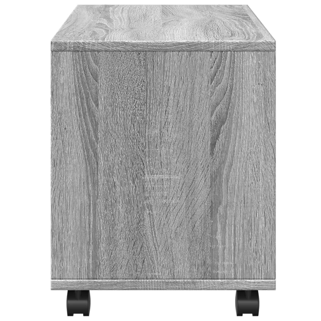 Mobiletto con Ruote Grigio Sonoma 72x33x42,5 cm in Truciolato