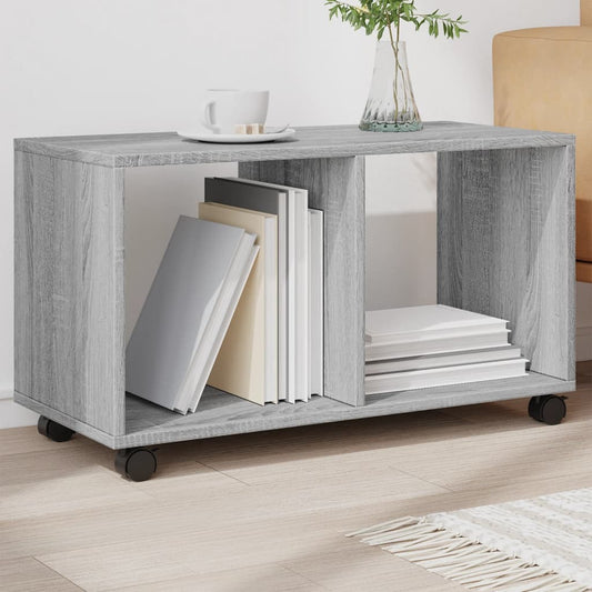Mobiletto con Ruote Grigio Sonoma 72x33x42,5 cm in Truciolato | homemem39