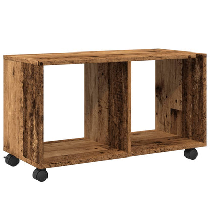 Mobiletto con Ruote Legno Antico 72x33x42,5 cm in Truciolato - homemem39