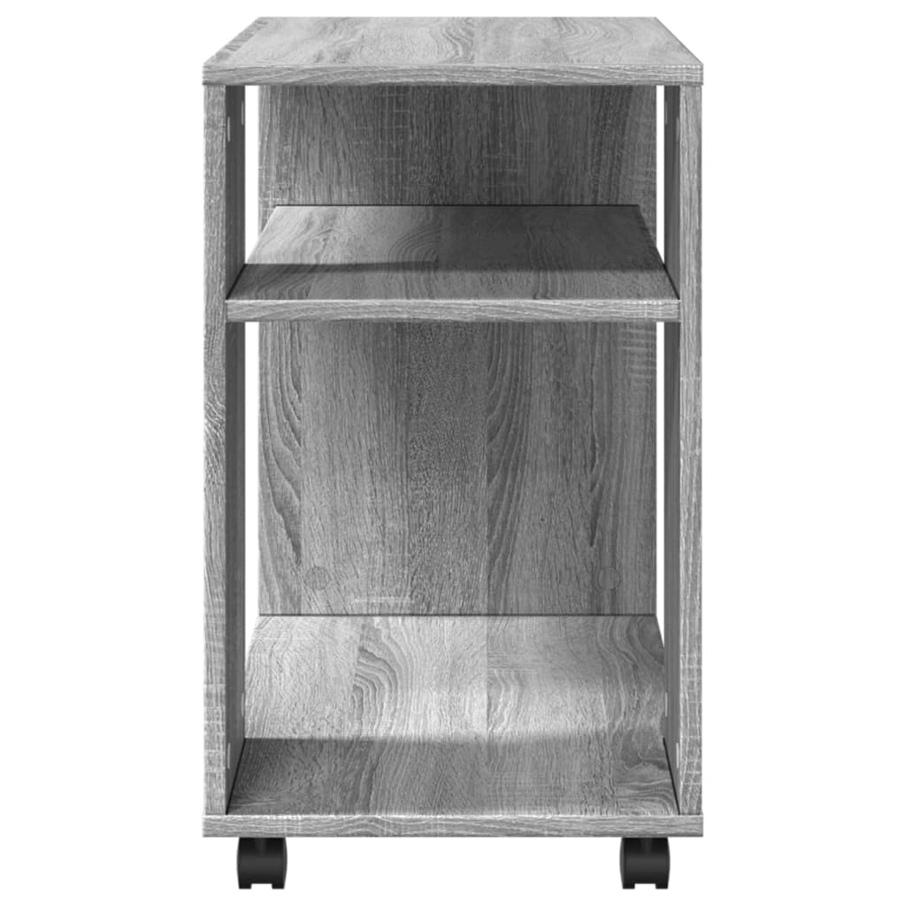 Tavolino con Ruote Grigio Sonoma 70x35x60 cm in Truciolato | homemem39