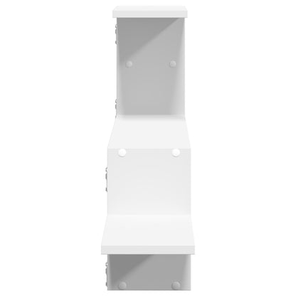Scaffale a Parete Bianco 104x15x49 cm in Legno Multistrato