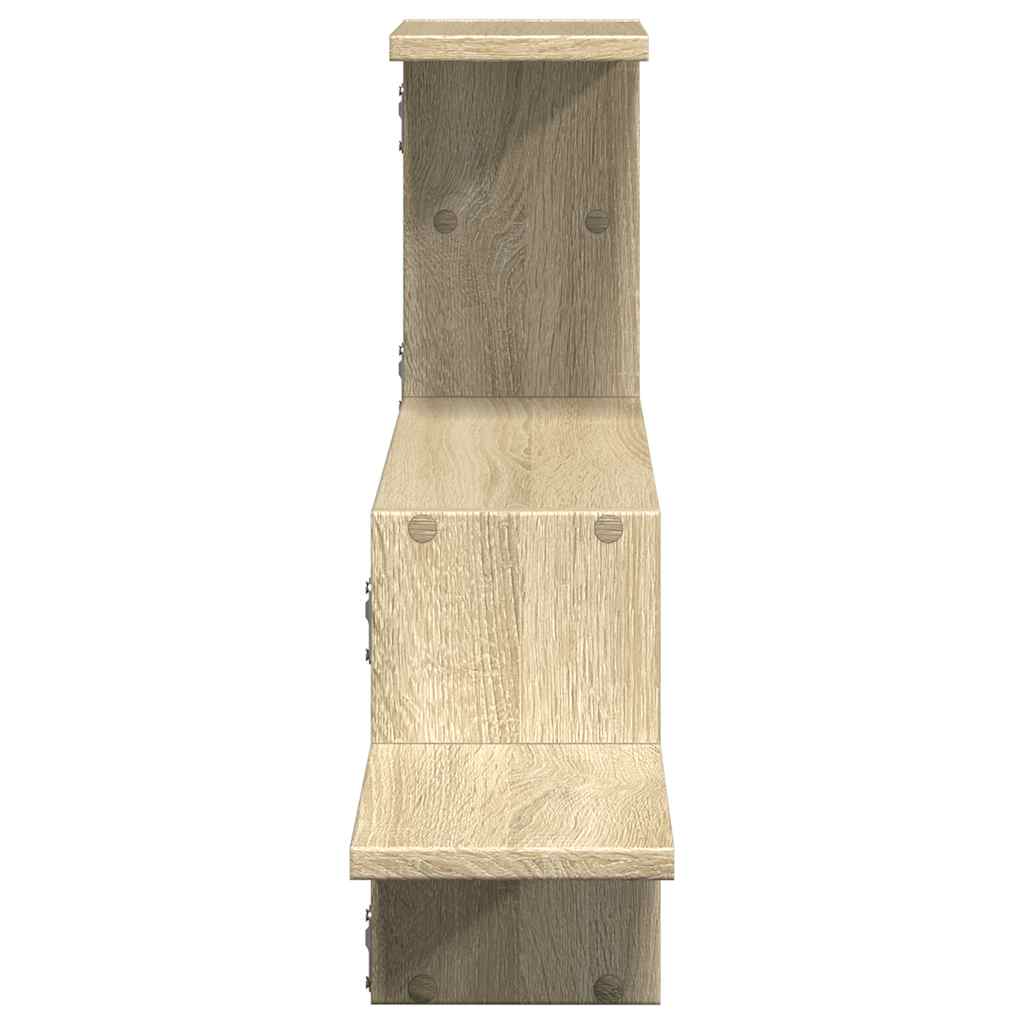 Scaffale a Parete Rovere Sonoma 104x15x49 cm in Truciolato