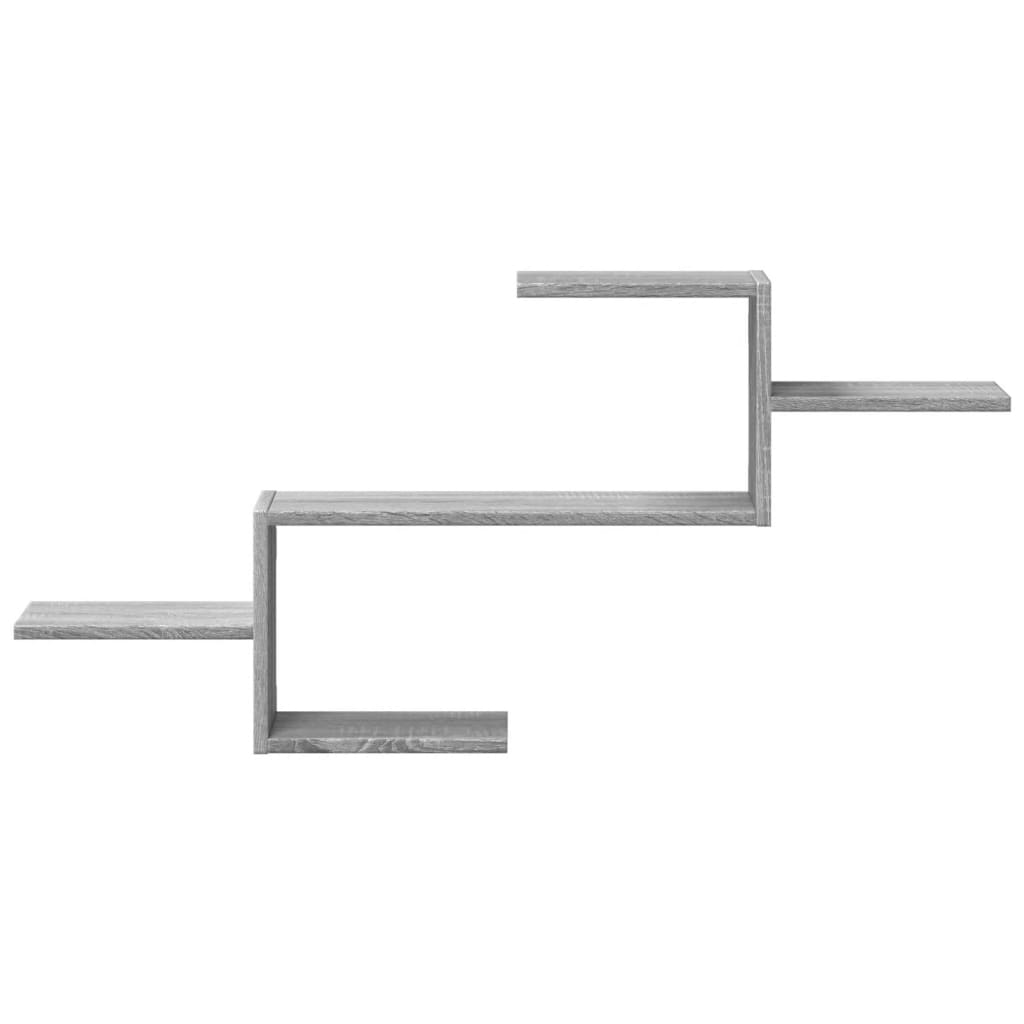 Mensola a Muro Grigio Sonoma 104x15x49 cm Legno Multistrato