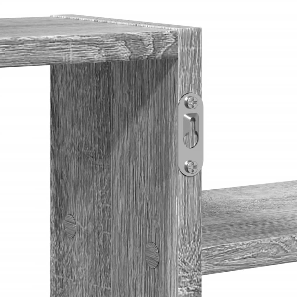 Mensola a Muro Grigio Sonoma 104x15x49 cm Legno Multistrato