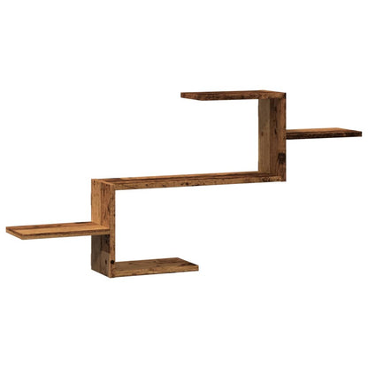 Scaffale a Parete Legno Vecchio 104x15x49 cm in Truciolato