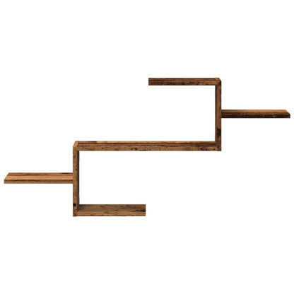 Scaffale a Parete Legno Vecchio 104x15x49 cm in Truciolato