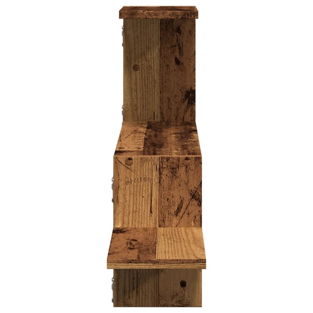 Scaffale a Parete Legno Vecchio 104x15x49 cm in Truciolato | homemem39