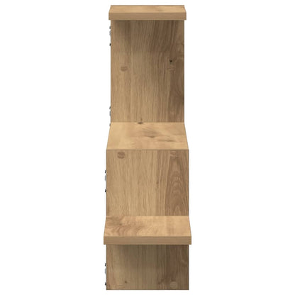 Scaffale a Parete Rovere Artigianale 104x15x49 cm in Truciolato | homemem39