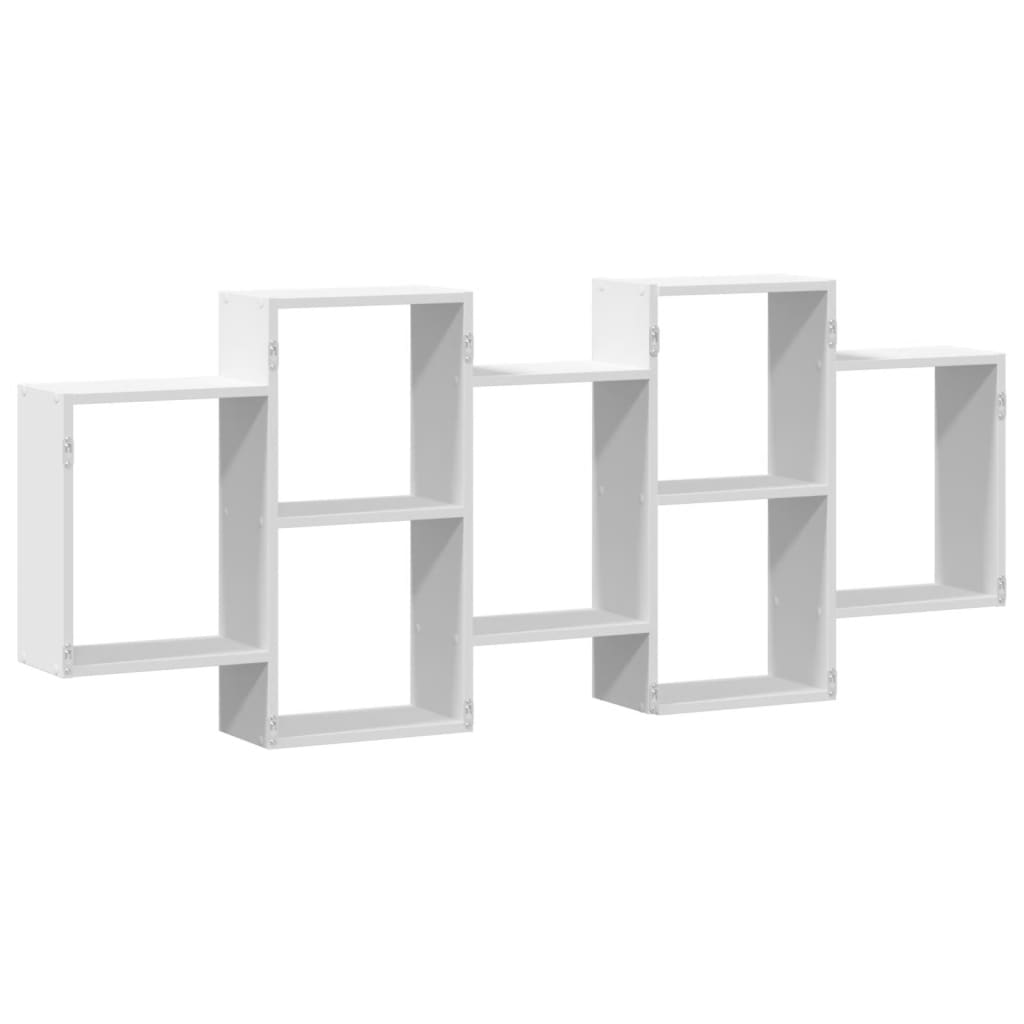 Scaffale a Parete Bianco 159x18x65 cm in Legno Multistrato | homemem39