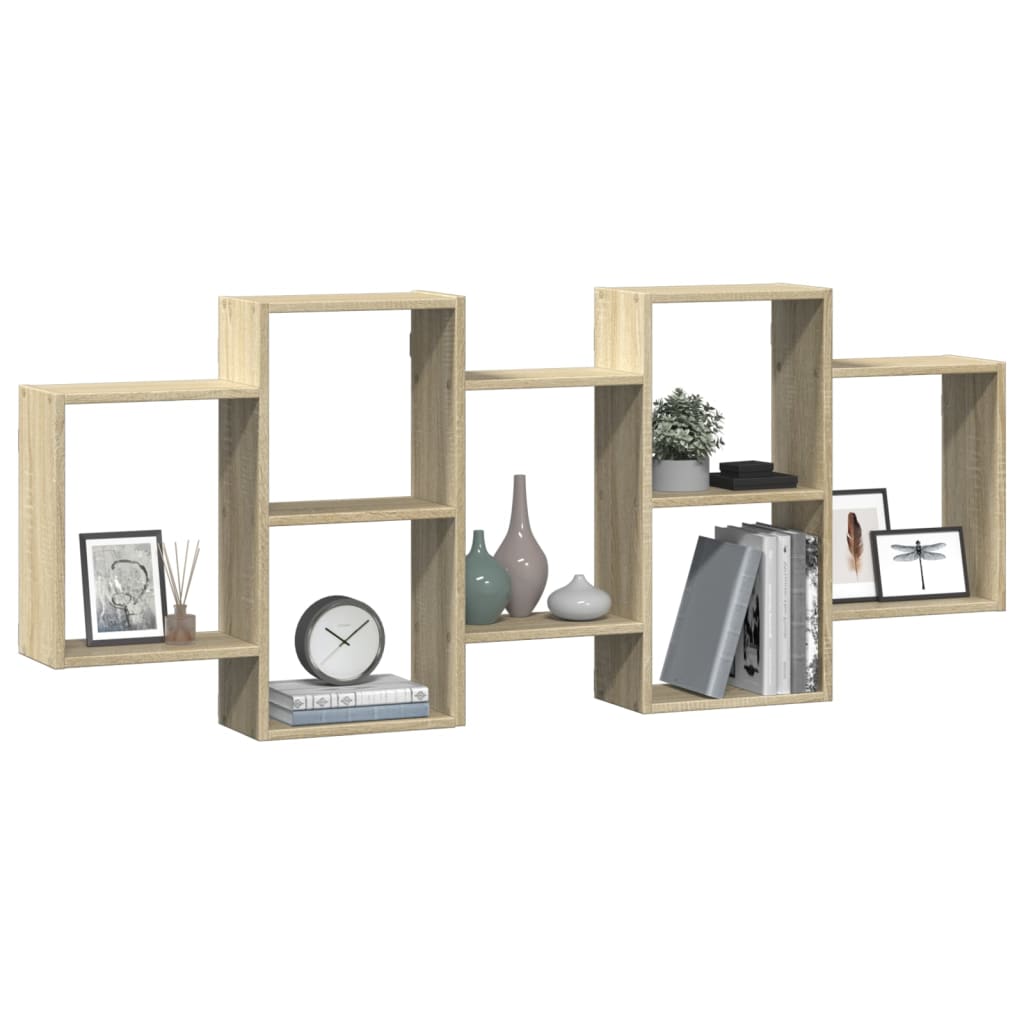 Scaffale a Parete Rovere Sonoma 159x18x65 cm in Truciolato | homemem39