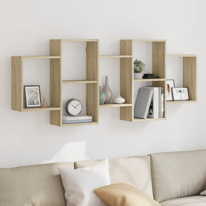 Scaffale a Parete Rovere Sonoma 159x18x65 cm in Truciolato | homemem39