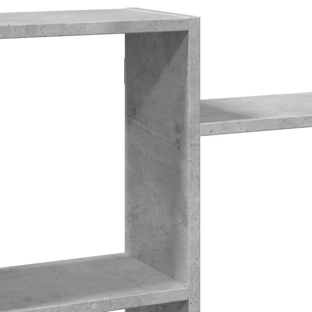 Scaffale a Muro Grigio Cemento 159x18x65 cm in Truciolato | homemem39