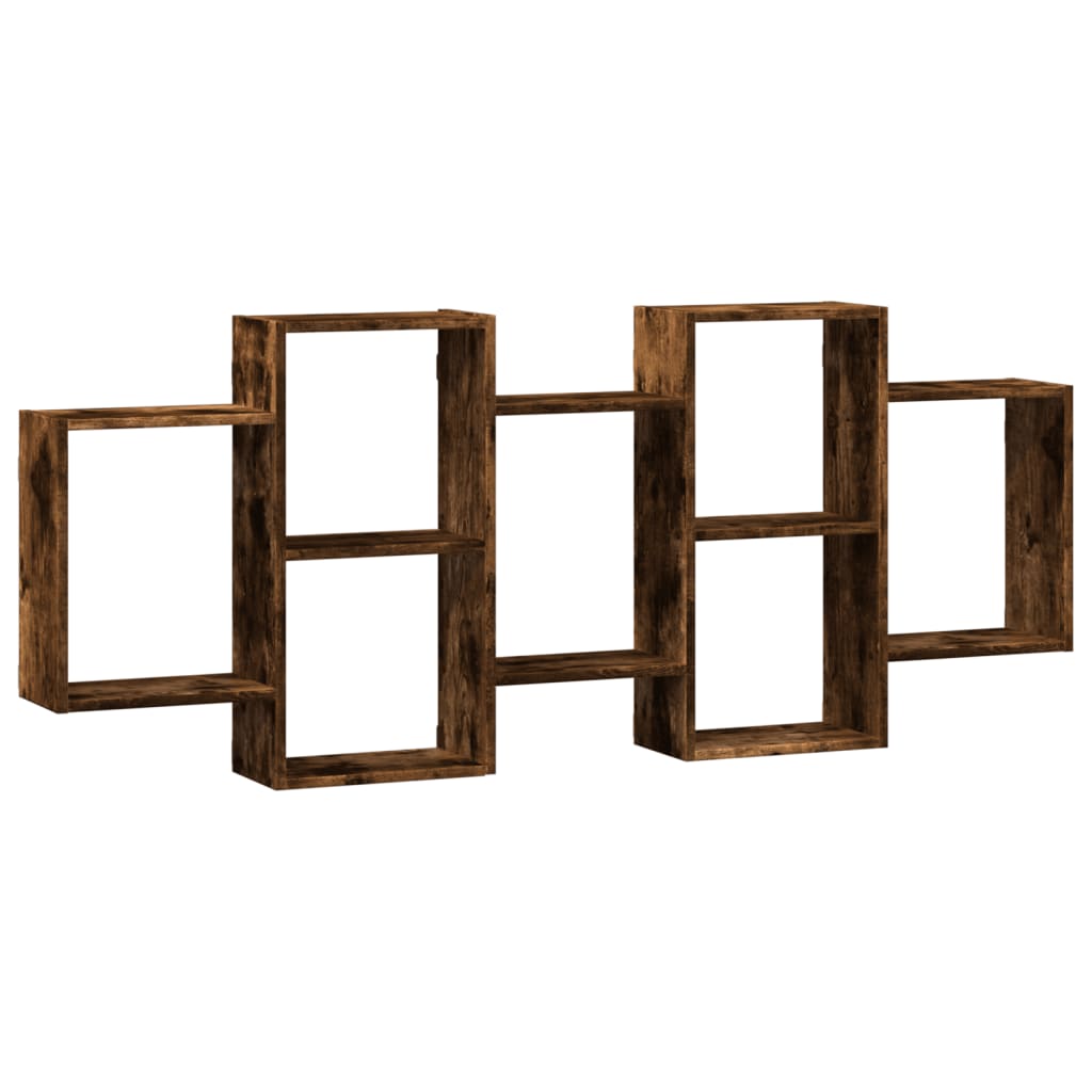 Mensola a Muro Rovere Fumo 159x18x65 cm in Truciolato