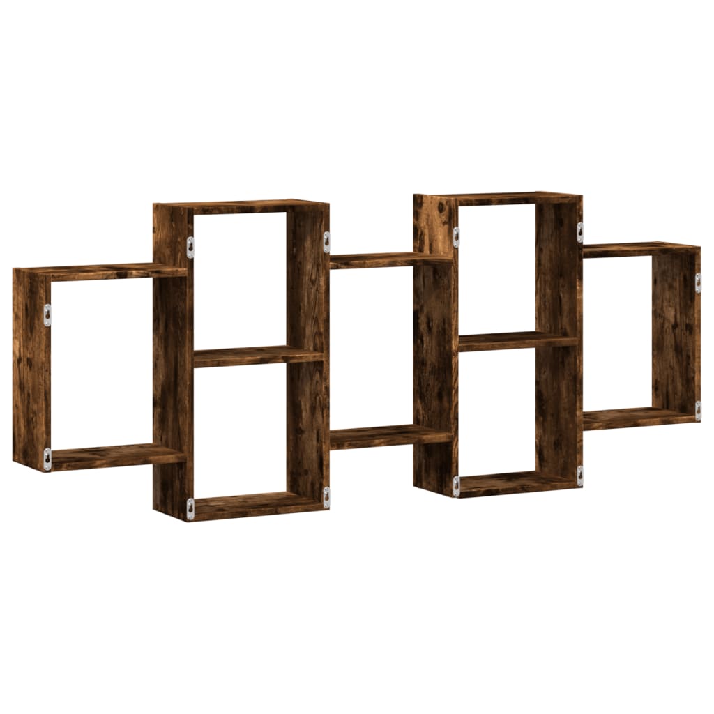 Mensola a Muro Rovere Fumo 159x18x65 cm in Truciolato