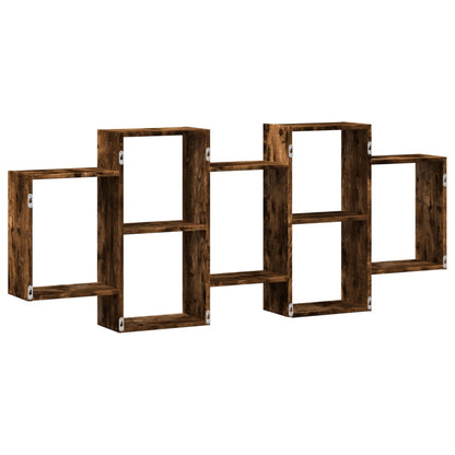Mensola a Muro Rovere Fumo 159x18x65 cm in Truciolato