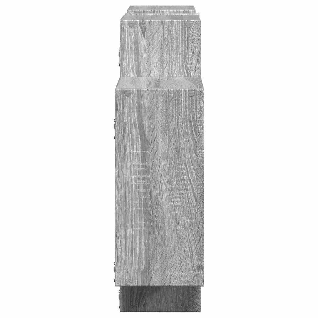 Mensola a Muro Grigio Sonoma 159x18x65 cm in Truciolato | homemem39