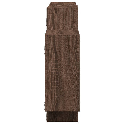 Scaffale a Parete Rovere Marrone 159x18x65 cm in Truciolato | homemem39