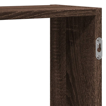 Scaffale a Parete Rovere Marrone 159x18x65 cm in Truciolato