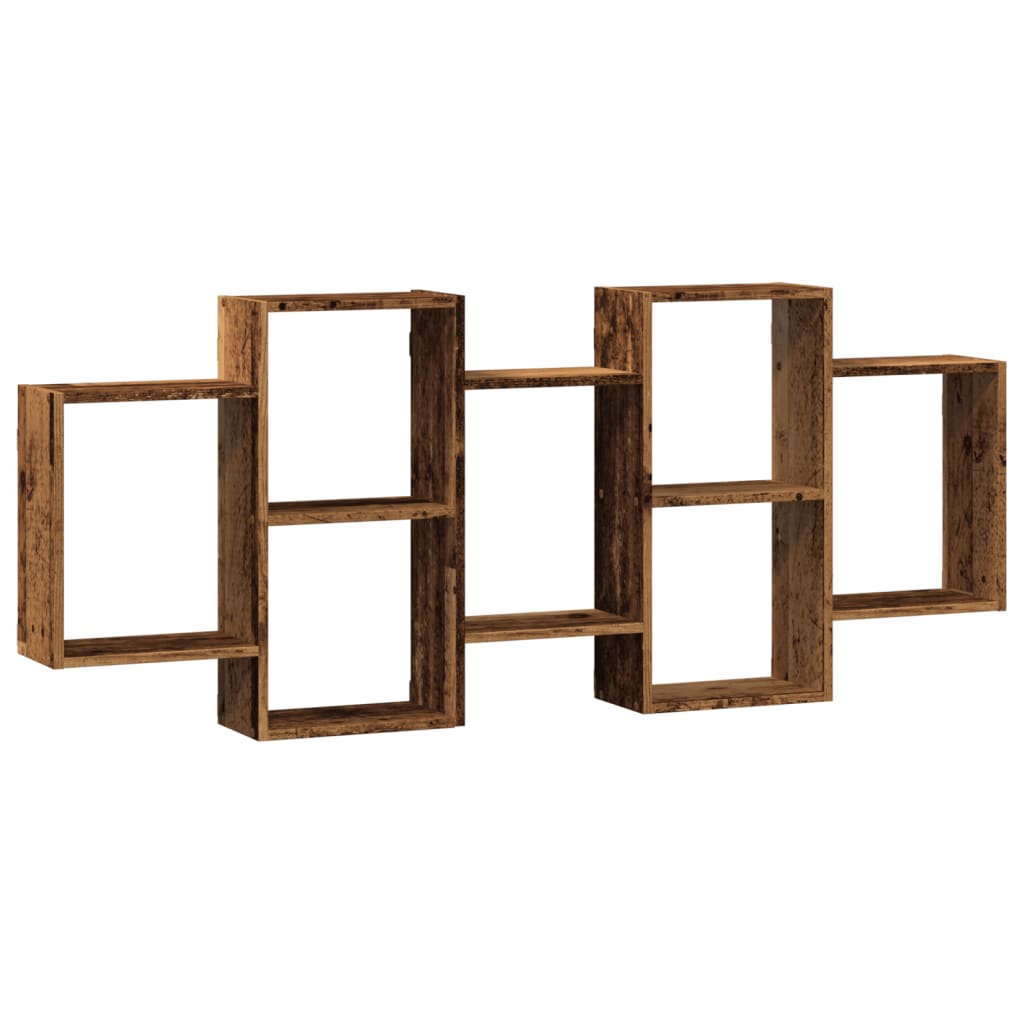 Scaffale a Parete Legno Vecchio 159x18x65 cm in Truciolato | homemem39