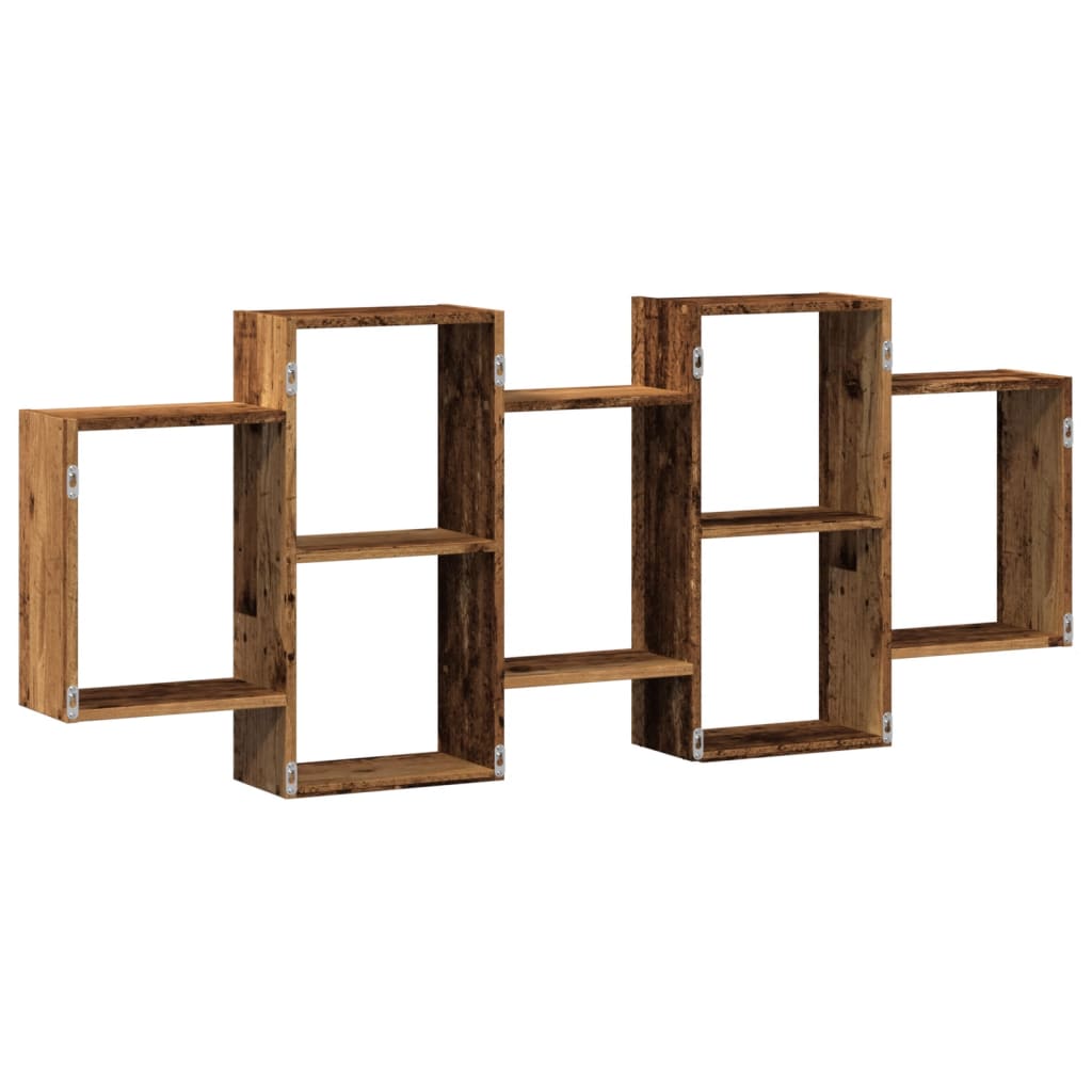 Scaffale a Parete Legno Vecchio 159x18x65 cm in Truciolato | homemem39