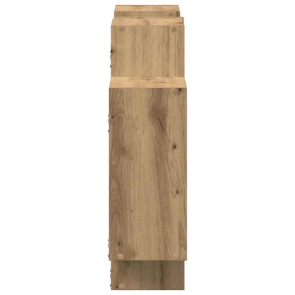 Scaffale a Parete Rovere Artigianale 159x18x65 cm in Truciolato