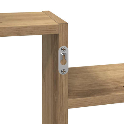 Scaffale a Parete Rovere Artigianale 159x18x65 cm in Truciolato