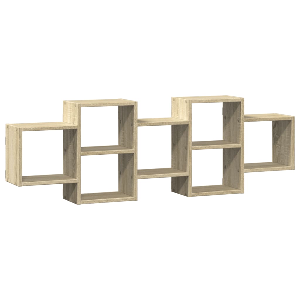 Scaffale a Parete Rovere Sonoma 129x18x42 cm in Truciolato | homemem39