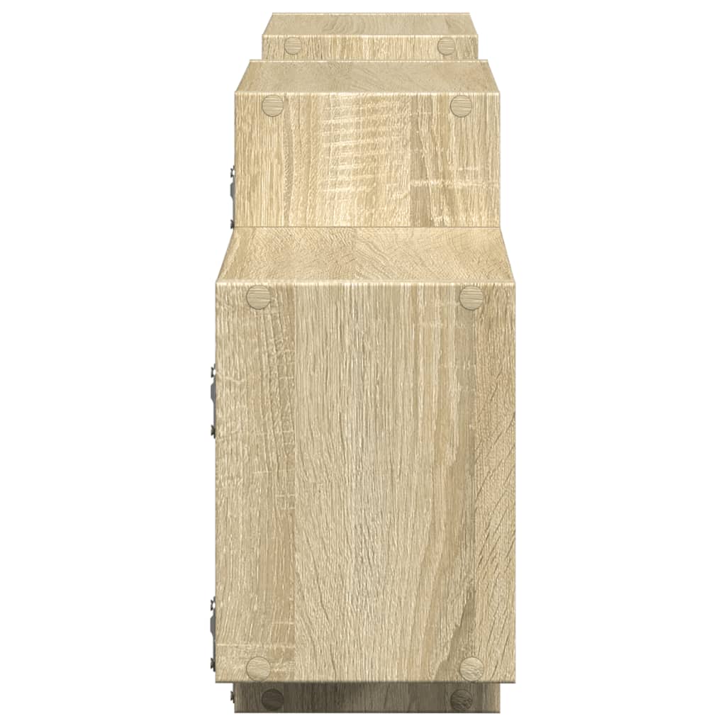 Scaffale a Parete Rovere Sonoma 129x18x42 cm in Truciolato | homemem39