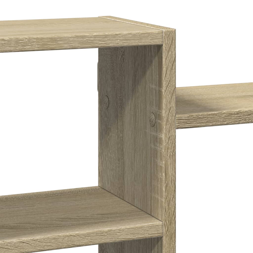 Scaffale a Parete Rovere Sonoma 129x18x42 cm in Truciolato