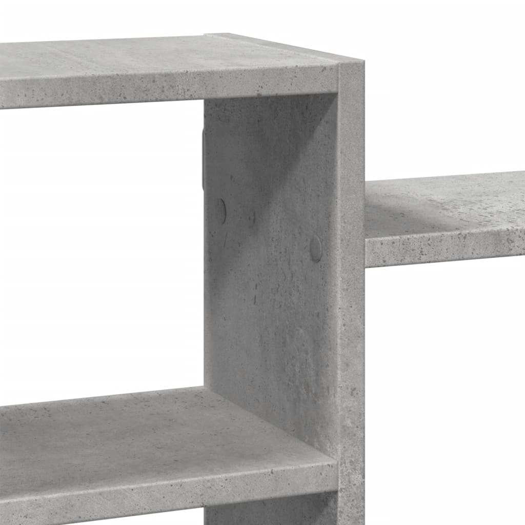Scaffale a Muro Grigio Cemento 129x18x42 cm in Truciolato | homemem39