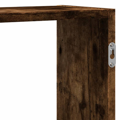 Mensola a Muro Rovere Fumo 129x18x42 cm in Truciolato