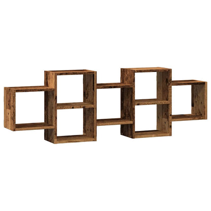 Scaffale a Parete Legno Vecchio 129x18x42 cm in Truciolato | homemem39