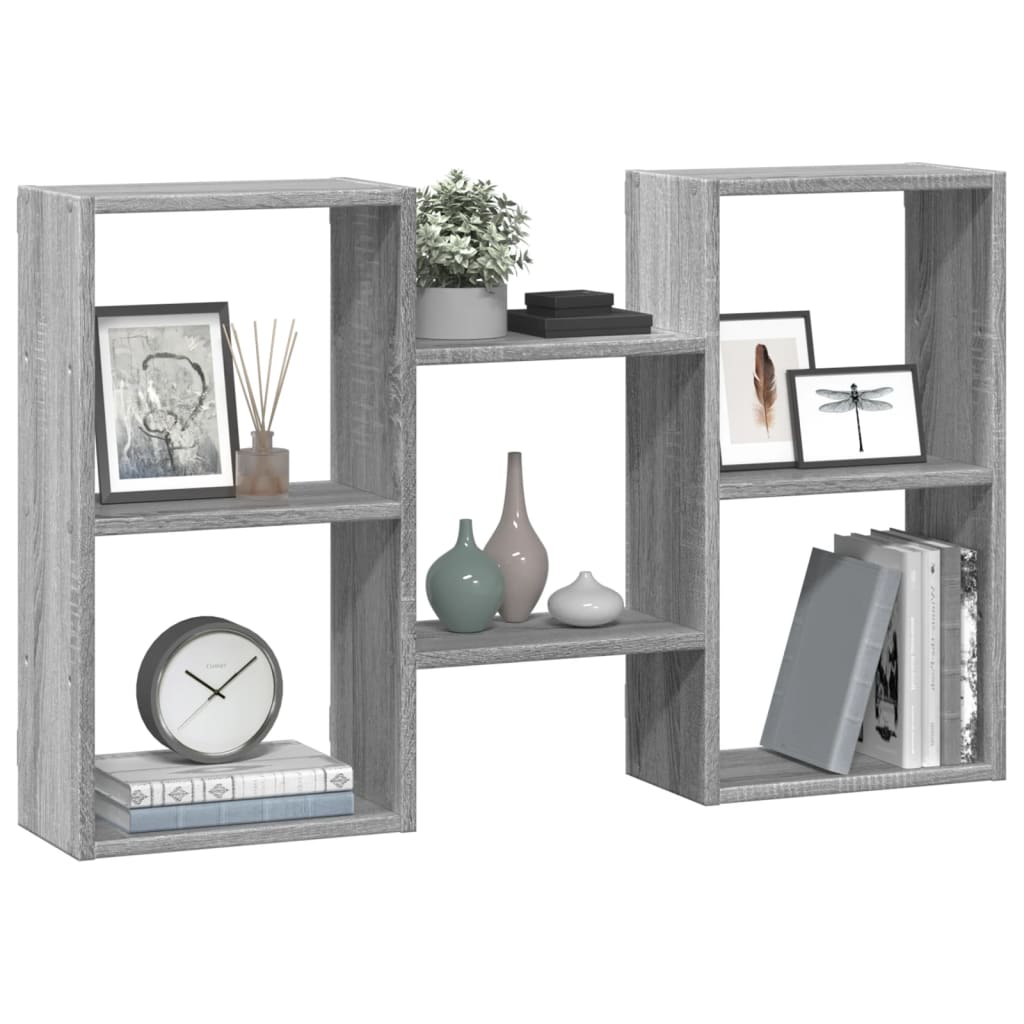 Mensola a Muro Grigio Sonoma 96x18x60 cm in Truciolato | homemem39