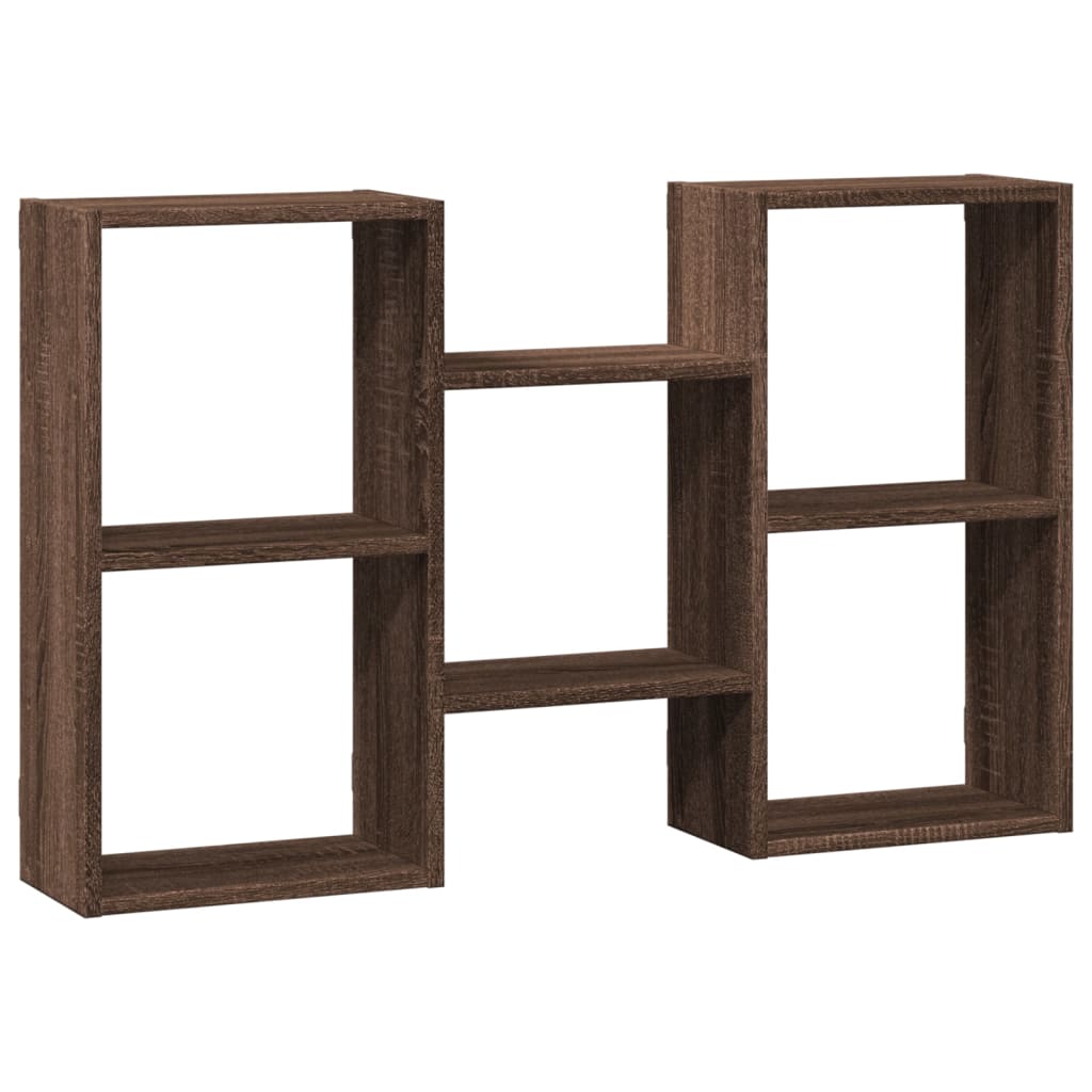 Mensola a Muro Rovere Marrone 96x18x60 cm in Truciolato