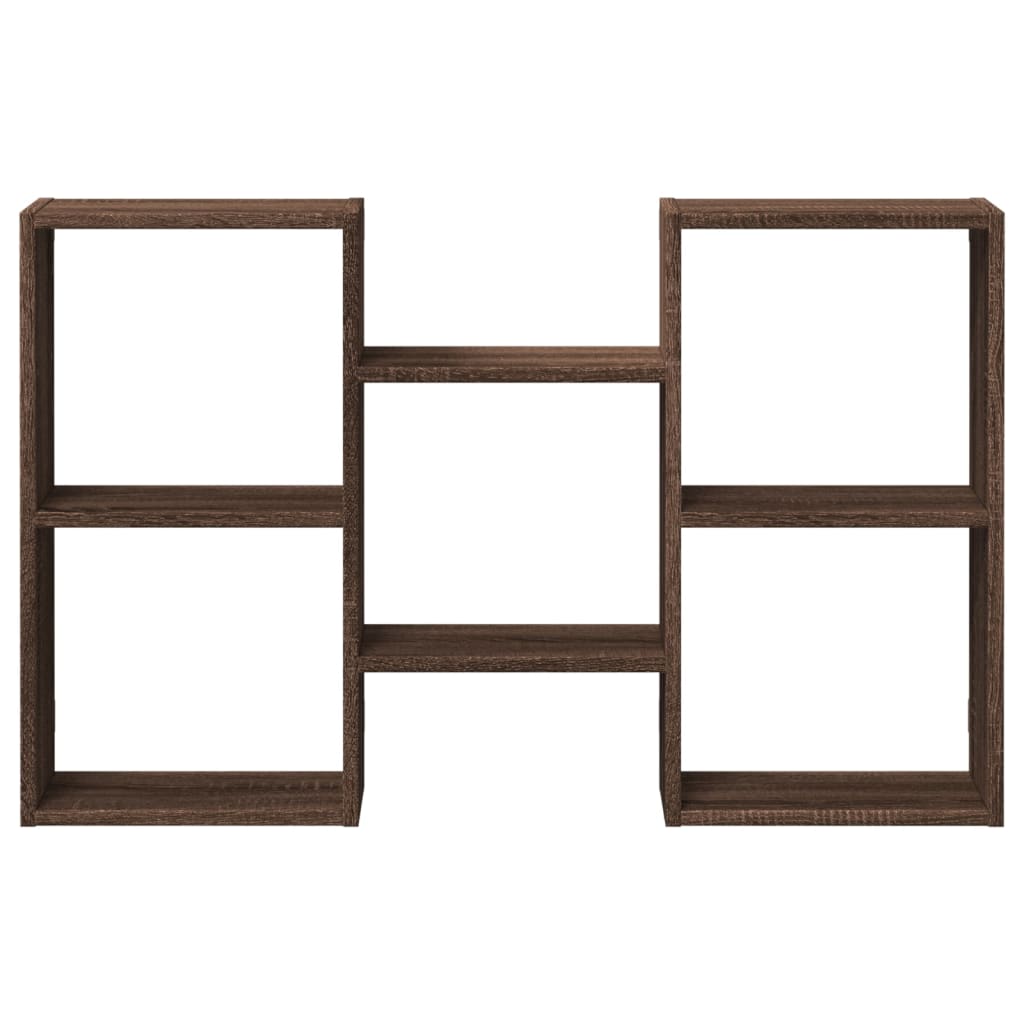 Mensola a Muro Rovere Marrone 96x18x60 cm in Truciolato