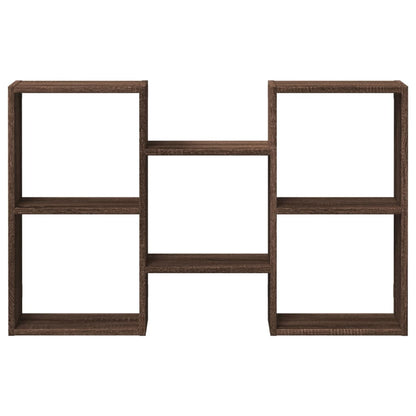 Mensola a Muro Rovere Marrone 96x18x60 cm in Truciolato